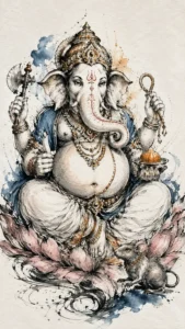 Mahodara Ganapati traditional Indian devotional artwork