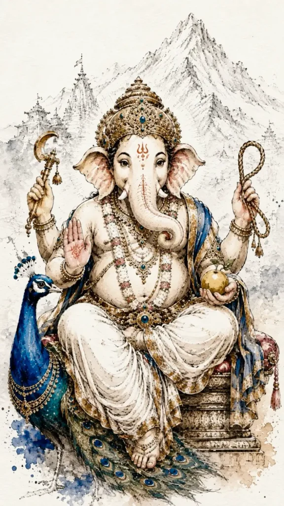 Vikata Ganapati Indian devotional artwork