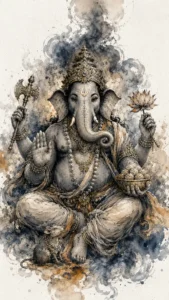 Dhumravarna Ganapati traditional devotional artwork