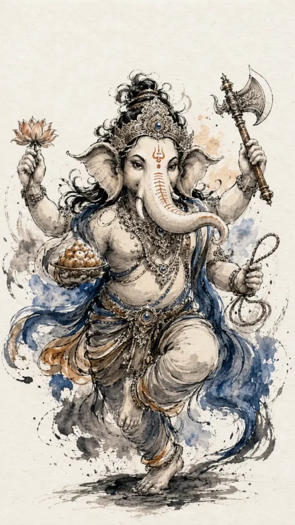 Mahotkata Ganapati traditional Indian devotional art