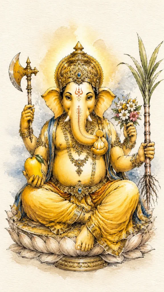Siddhi Ganapati traditional devotional artwork
