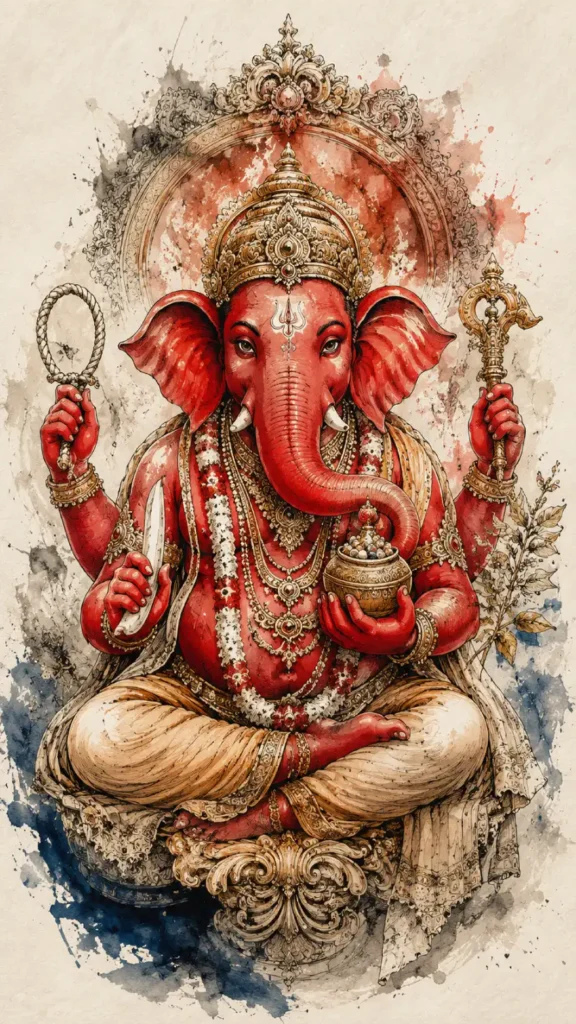 Kshipra Ganapati traditional Indian devotional artwork