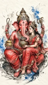 Vara Ganapati traditional Indian devotional artwork
