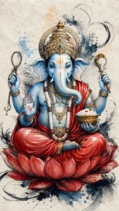 Sankatahara Ganapati traditional devotional artwork
