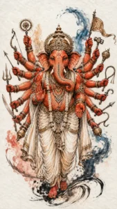 Vinayaka Ganapati traditional Indian devotional artwork
